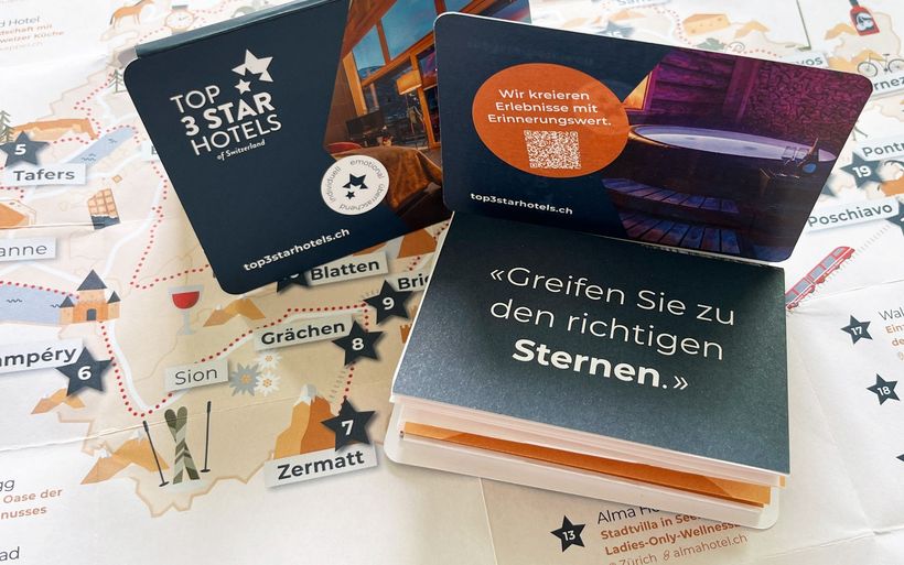 Top 3 Star Hotels of Switzerland Pocket-Map